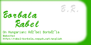 borbala rabel business card